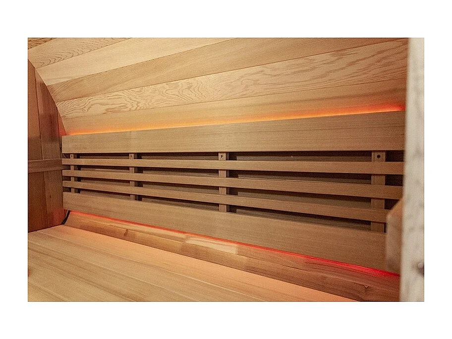 Sauna extérieur en Cèdre rouge Boreal® TRC - Tonneau Barrel 180 * 180