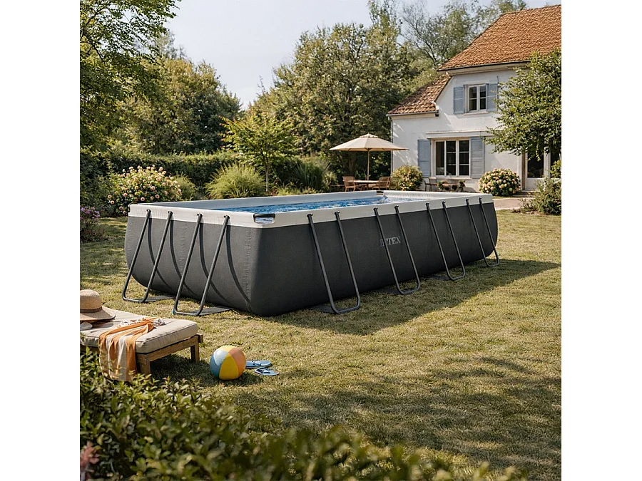 Piscine tubulaire rectangulaire Intex Ultra XTR 5,49 x 2,74 x 1,32 m
