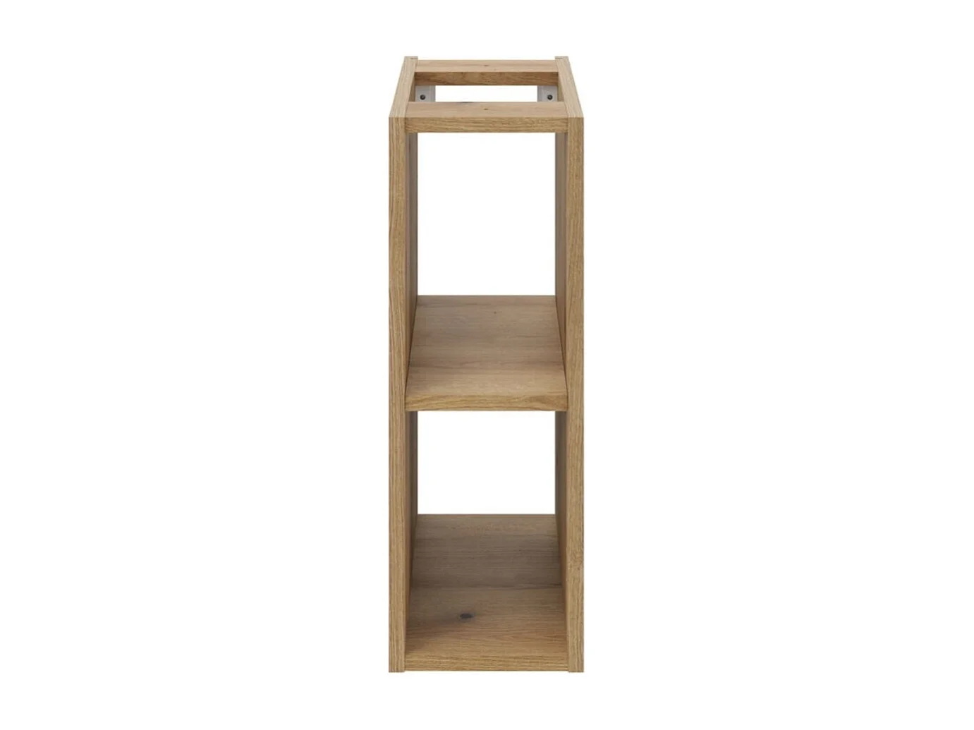 Ensemble VANO 170cm : meubles sous vasque avec niches visibles à tiroirs et placards + deux vasques à poser rainurées + colonne