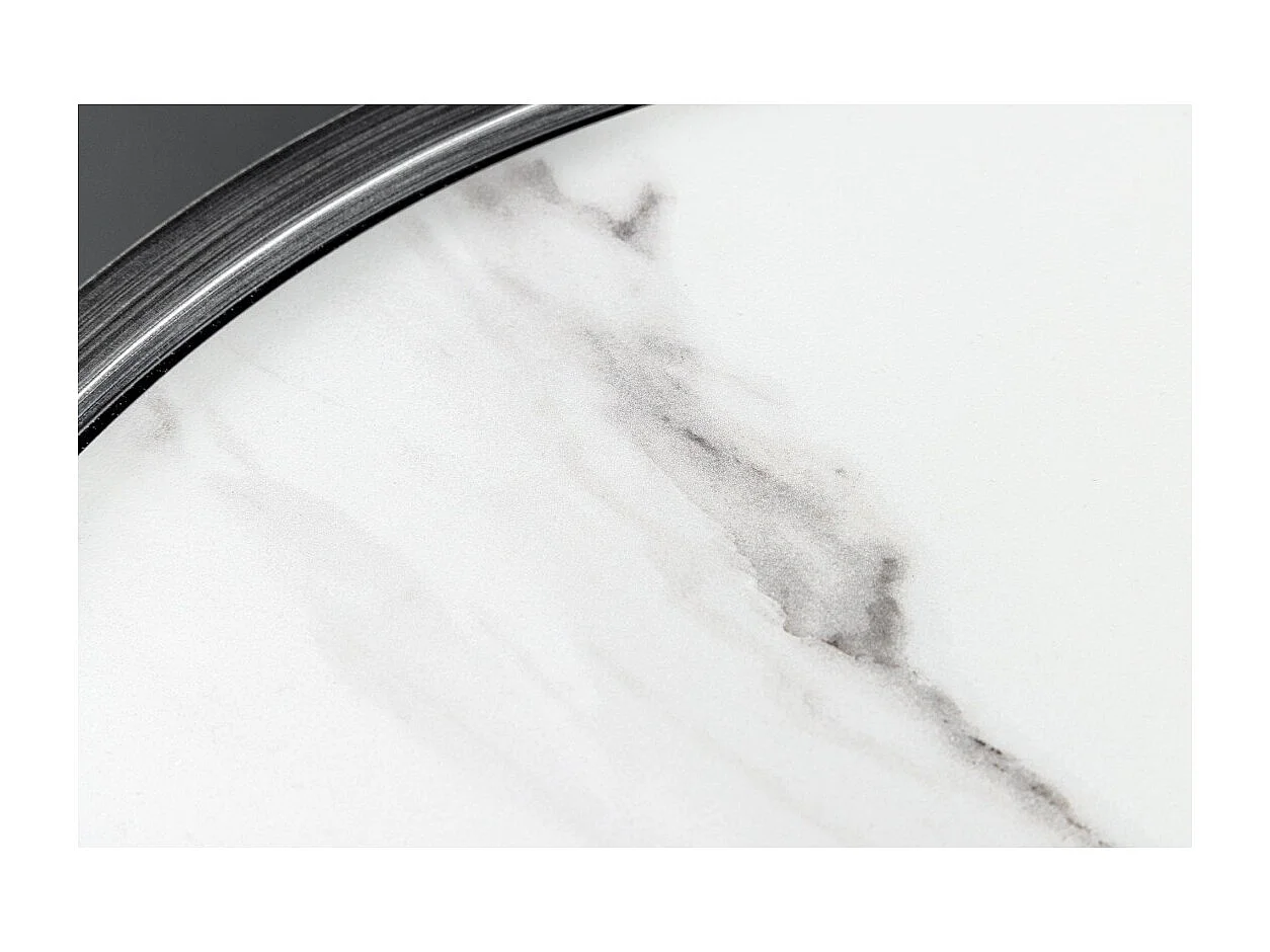 Buffet 150 cm 3 Türen 1 Schublade grau und weißer Marmor – Kollektion MILANO