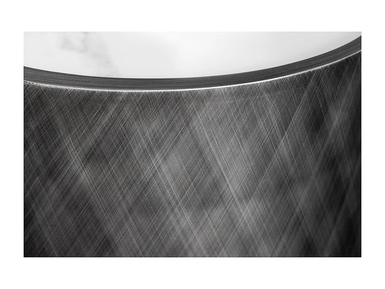 Buffet 150 cm 3 Türen 1 Schublade grau und weißer Marmor – Kollektion MILANO