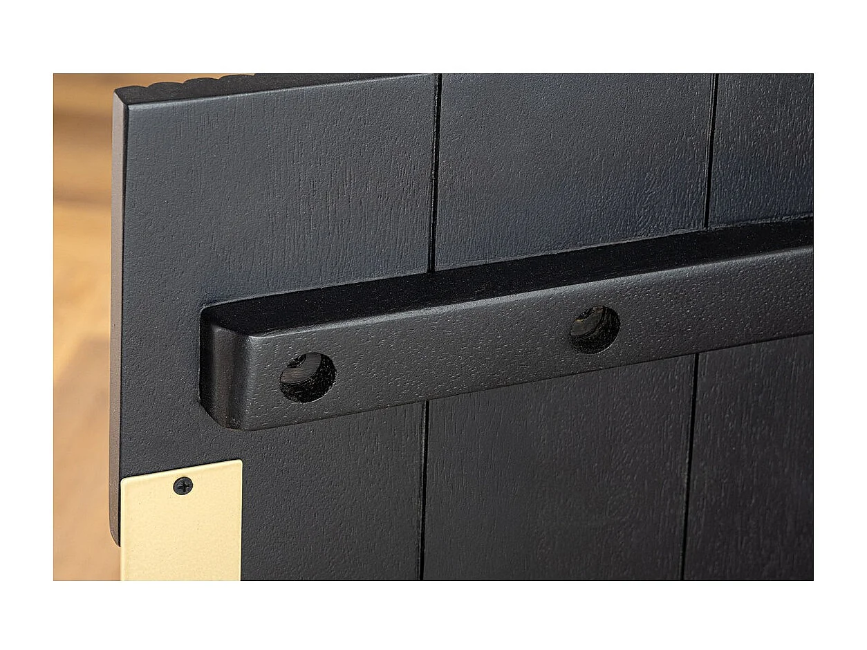 Buffet 160 cm 4 deuren zwart en goud - Collectie ORION