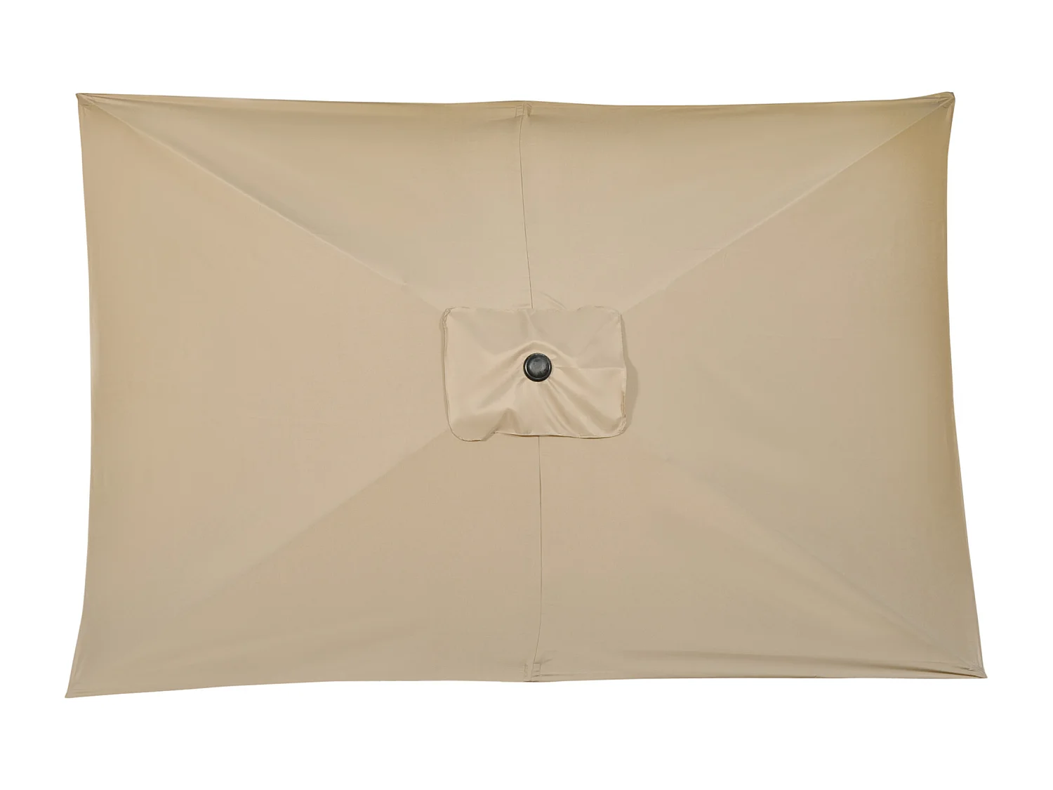 Ombrellone rettangolare 2x3 m pieghevole con manovella cachi