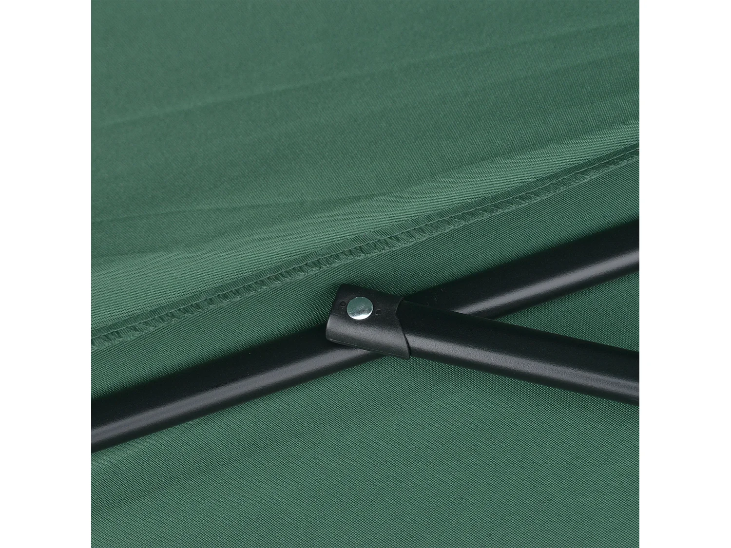 Ombrellone semicircolare con apertura a manovella 2.7x2.4 m