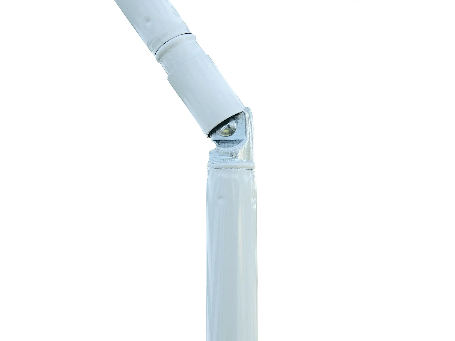 Ombrellone da spiaggia inclinabile in metallo poliestere verde bianco