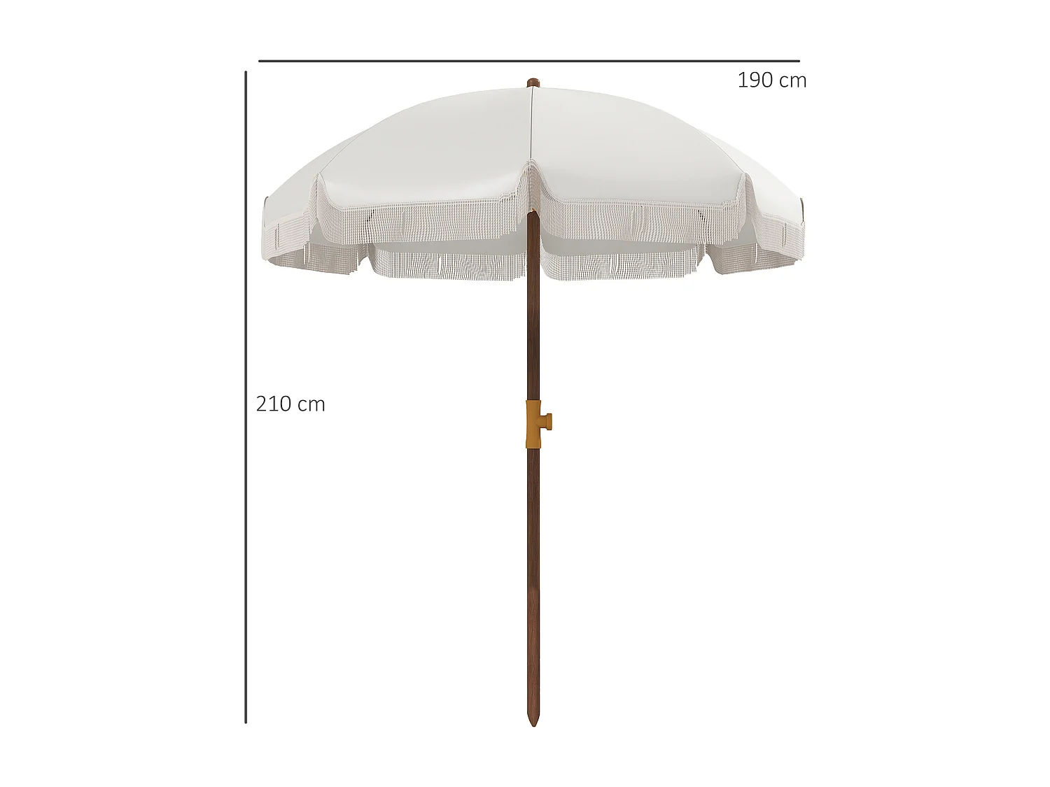 Ombrellone mare con protezione uv40+ e borsa di trasporto grigio