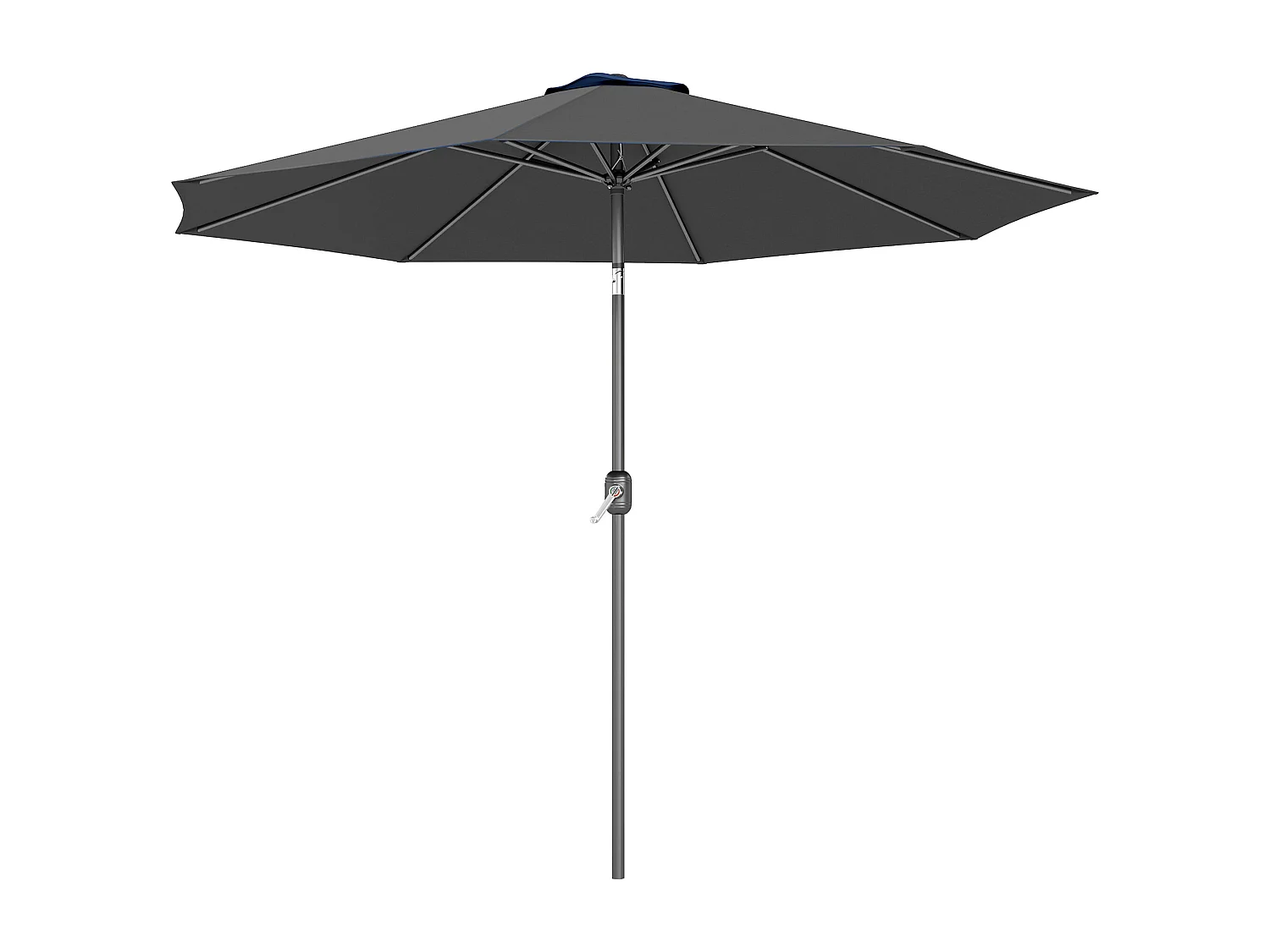 Ombrellone da giardino 3x2.5 m inclinabile con manovella