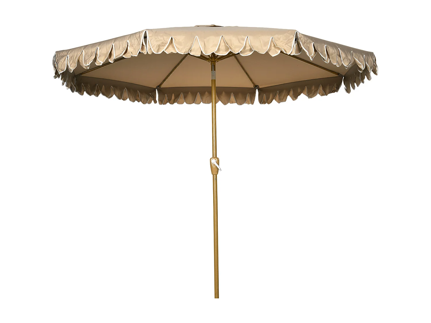 Ombrellone da giardino inclinabile 2.7x2.4 m cachi