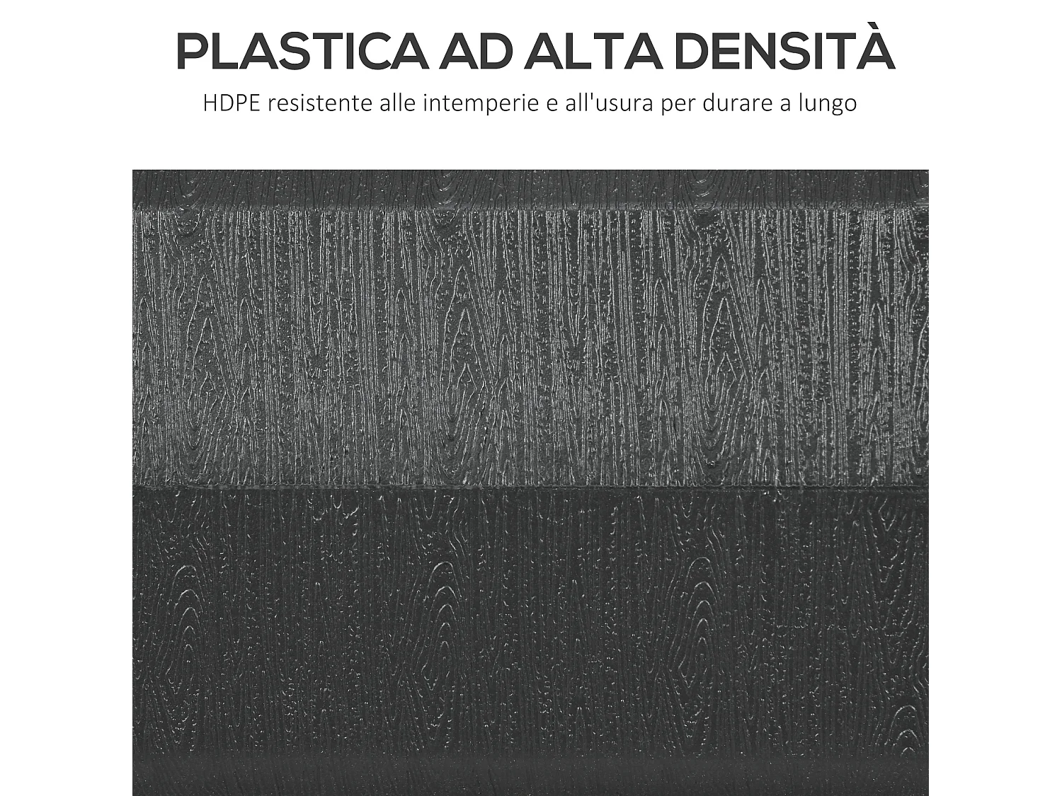 Base per ombrellone da giardino 3.5 m in hdpe e acciaio nero