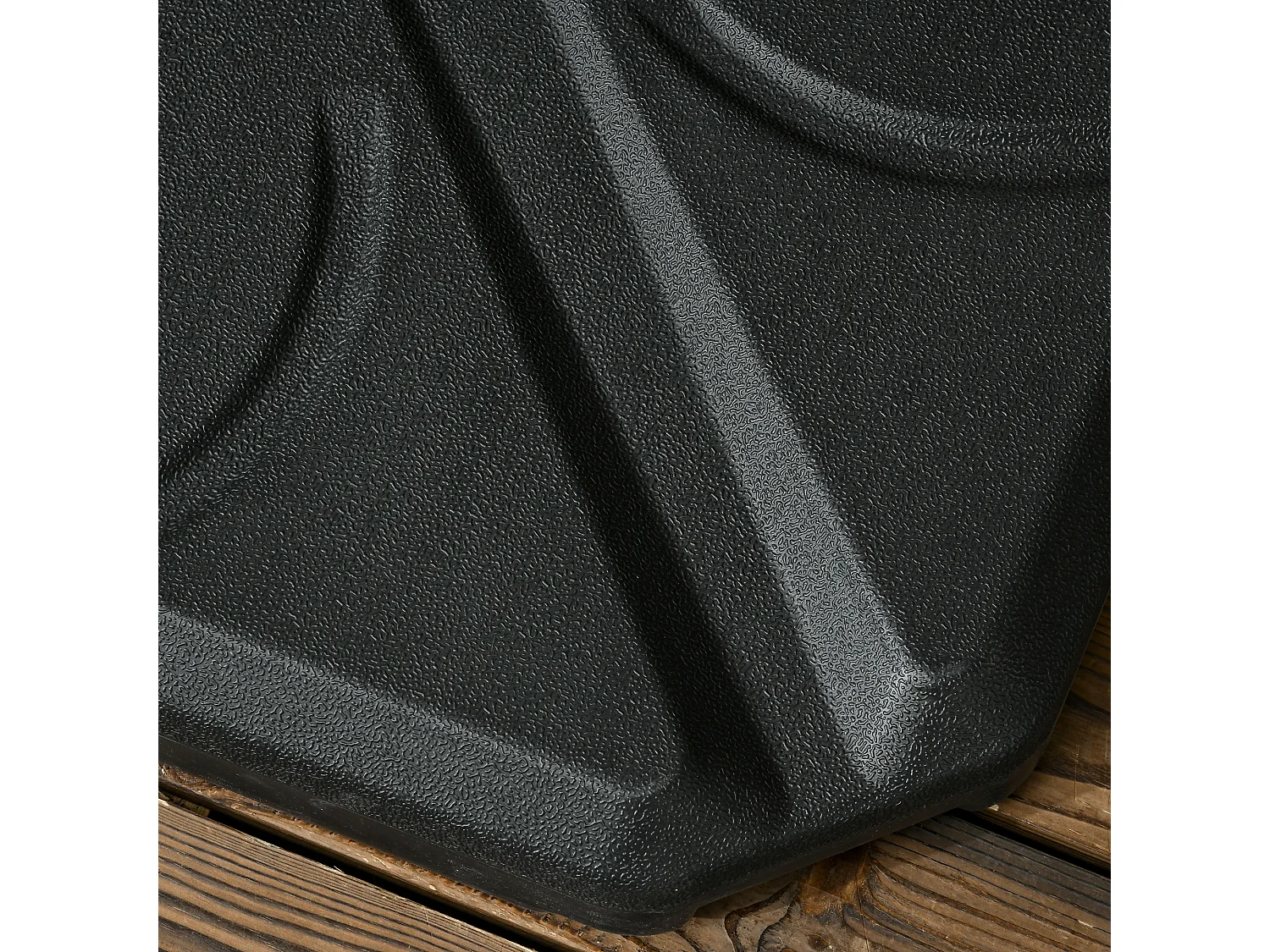 Base per ombrellone 4 pezzi stabile in hdpe nero