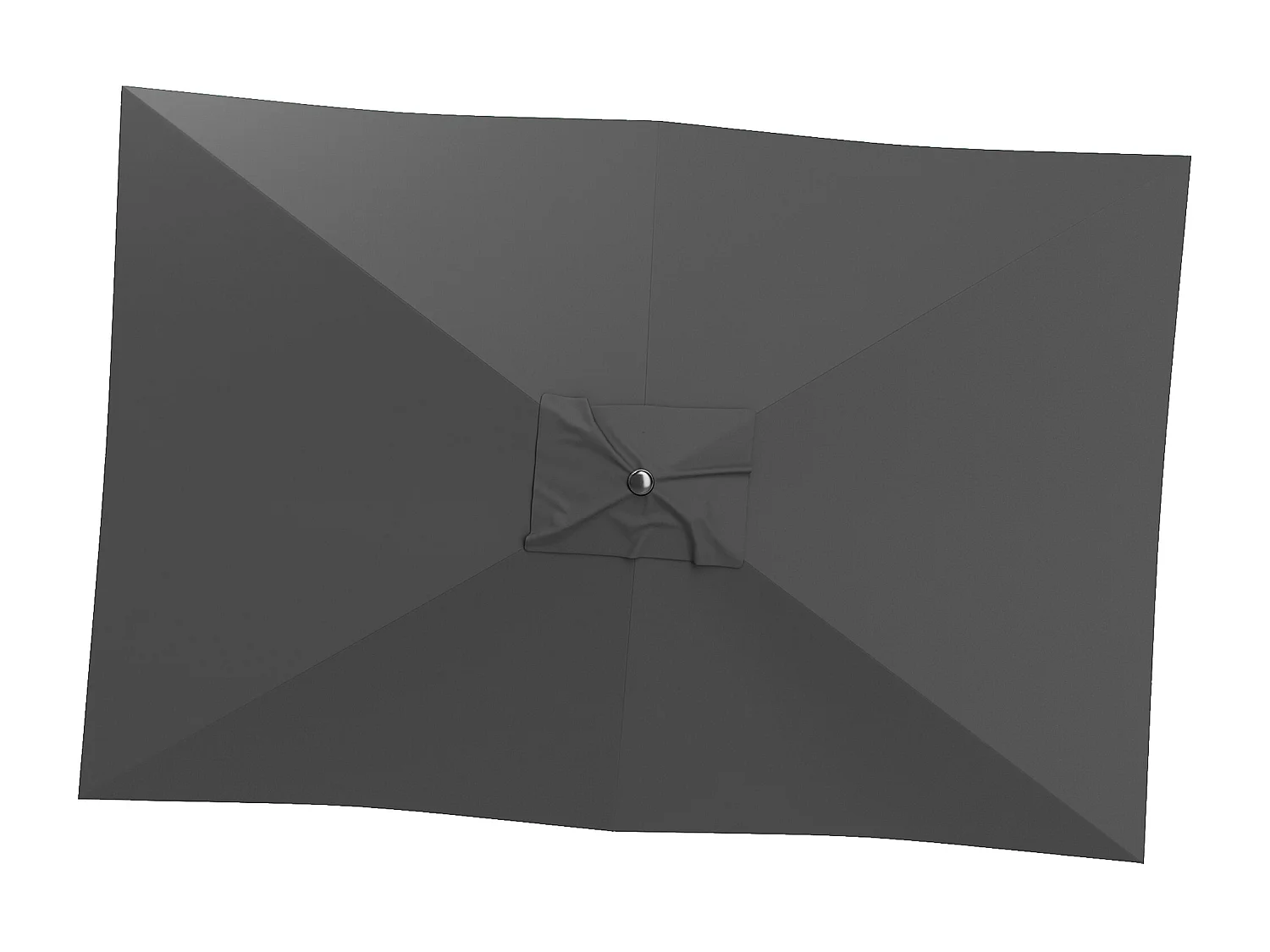 Telo di ricambio per ombrellone 3x2 m e 6 stecche grigio