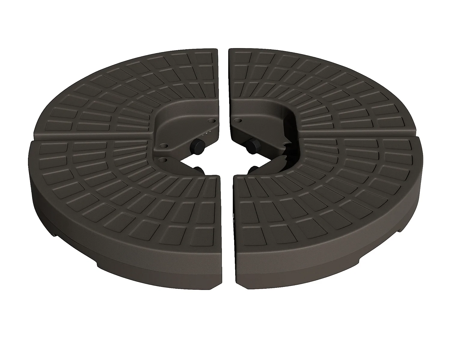 Set basamento ombrellone decentrato da giardino con base a croce