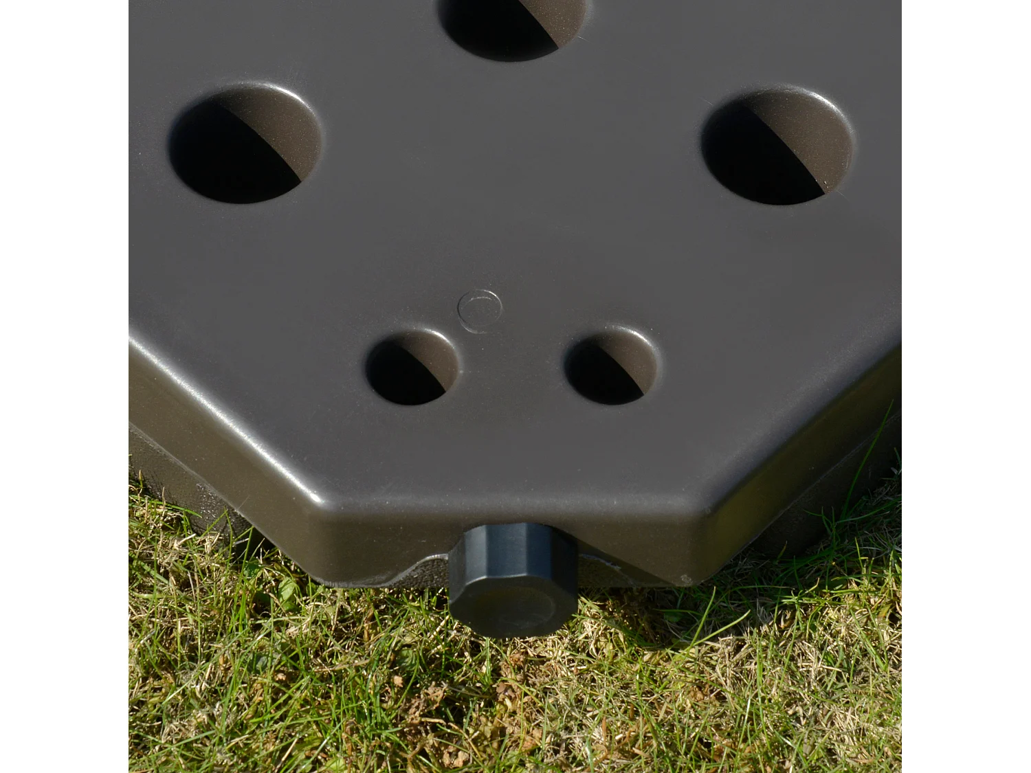 Set basamento ombrellone decentrato da giardino con base a croce