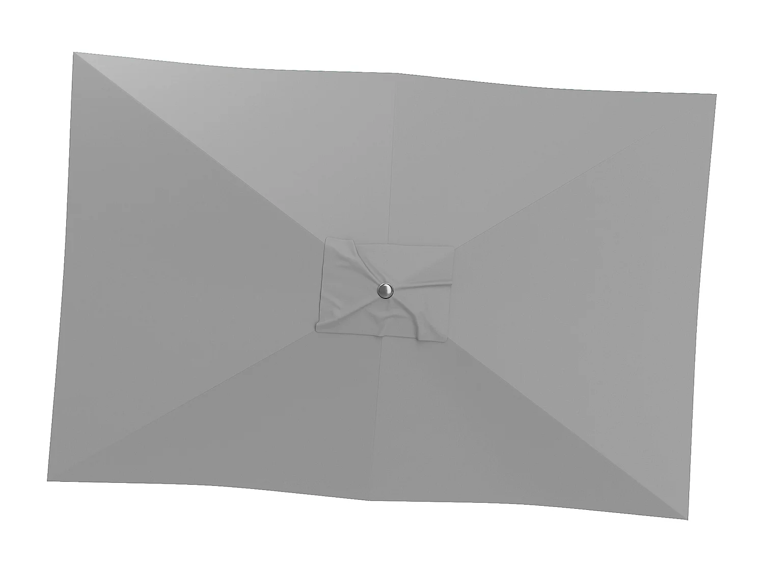 Telo di ricambio per ombrellone rettangolare 3x2m in poliestere grigio