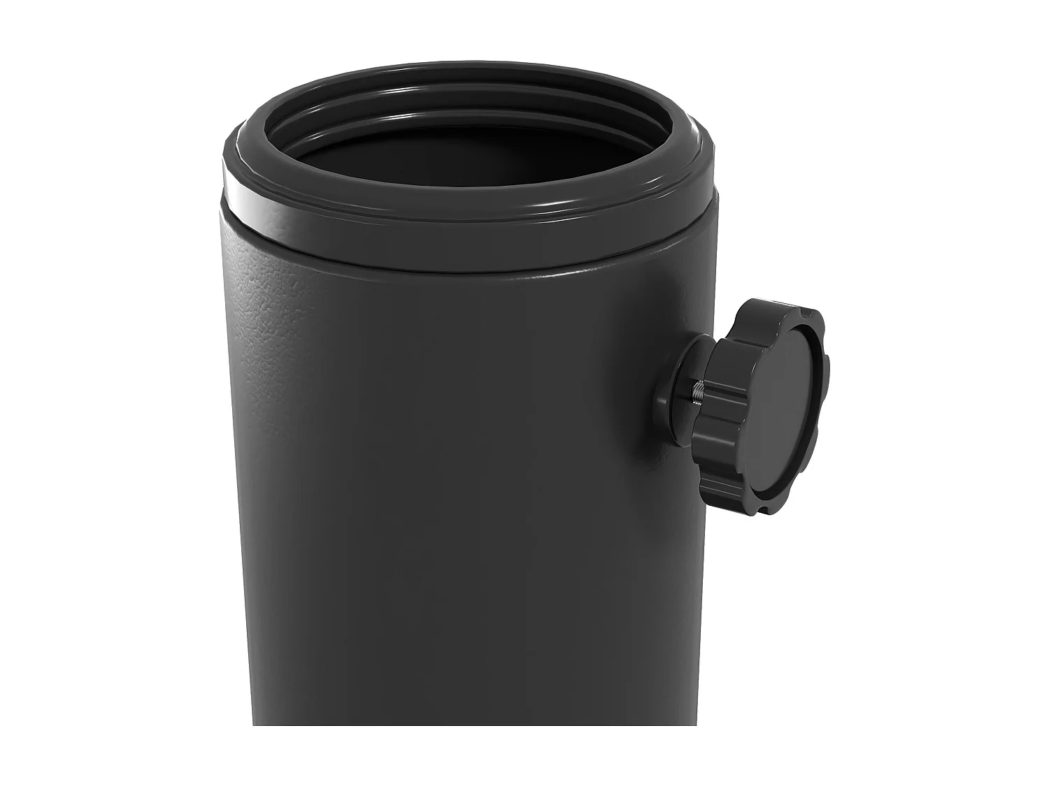 Base per ombrellone rotonda ø43cm in hdpe e cemento nero