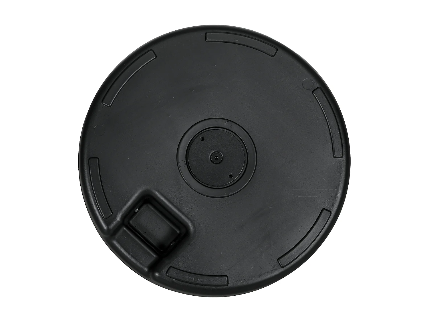 Base per ombrellone ø51x36 cm in hdpe e acciaio nero