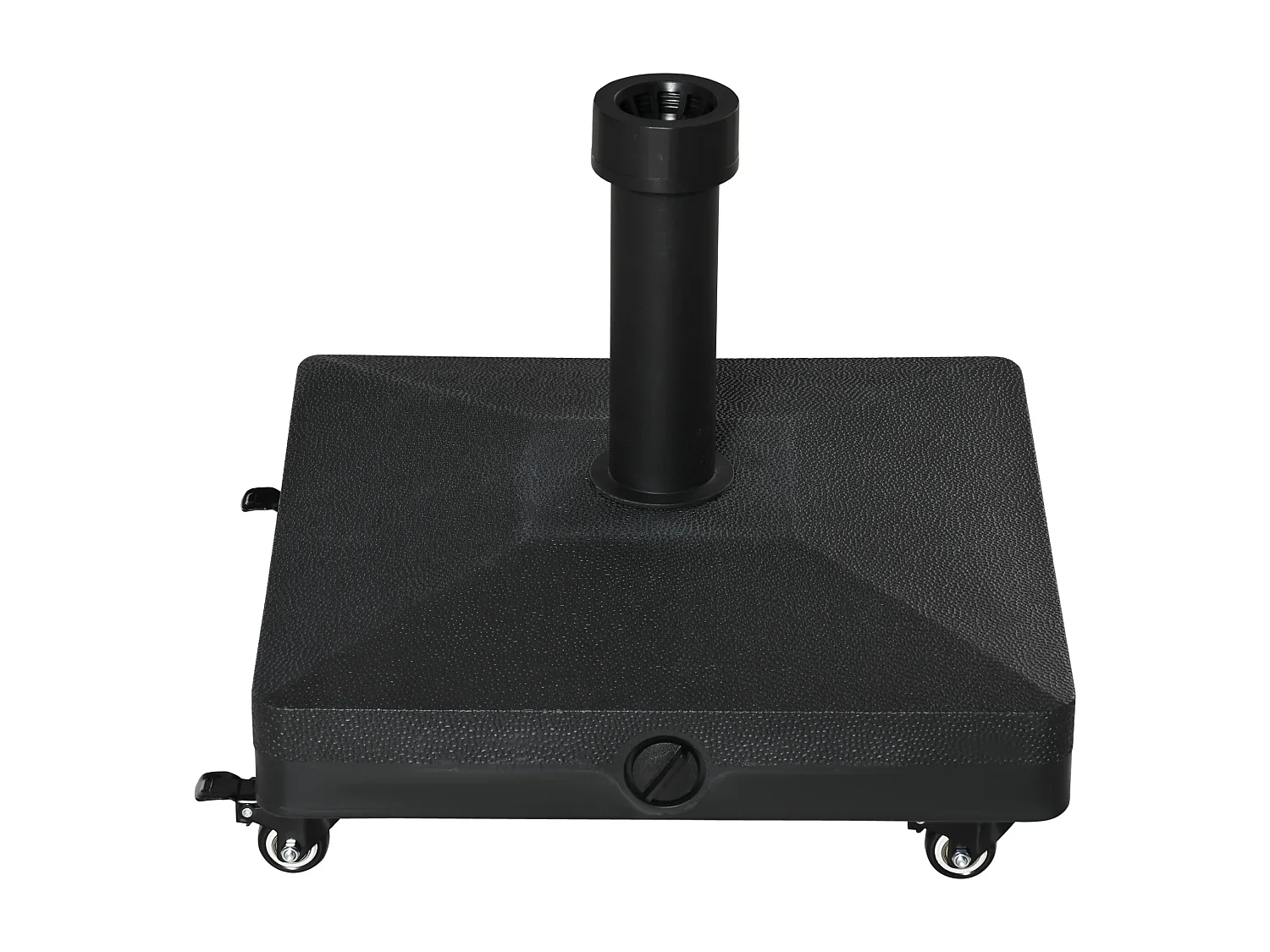 Base per ombrellone con ruote riempibile fino a 20kg nero