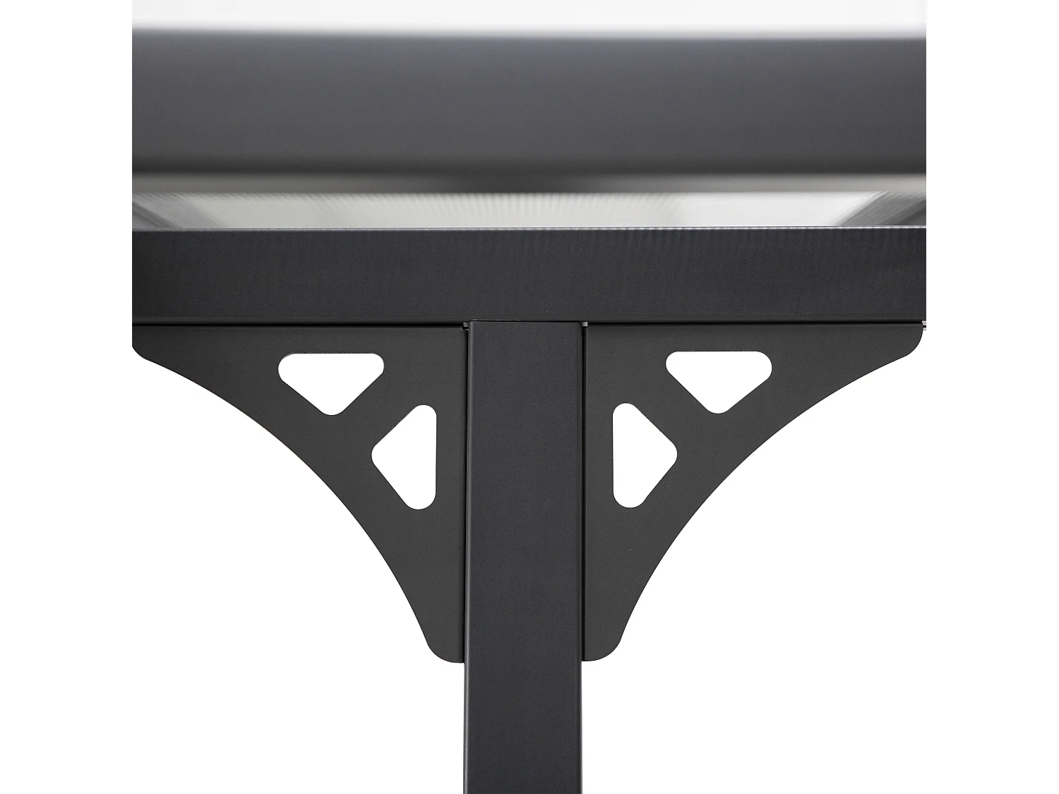 Pergola addossata da giardino in policarbonato 4.4x3m