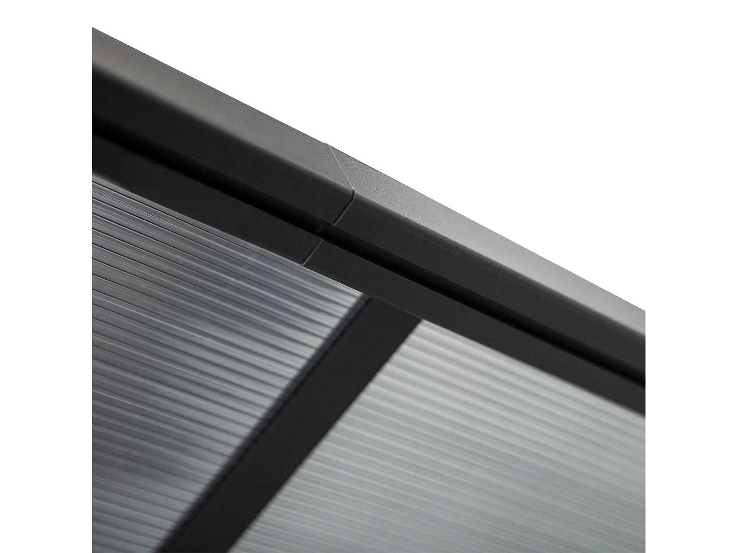 Pergola addossata da giardino in policarbonato 4.4x3m