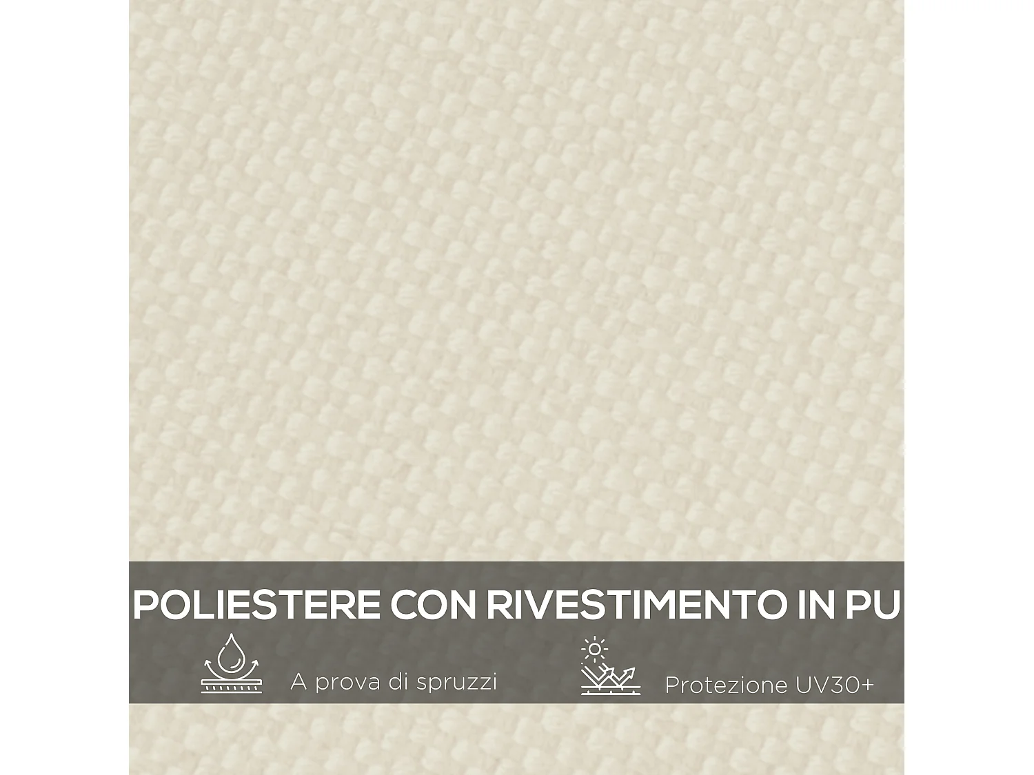 Telo di ricambio per pergola da giardino 2.5x3 m in poliestere beige