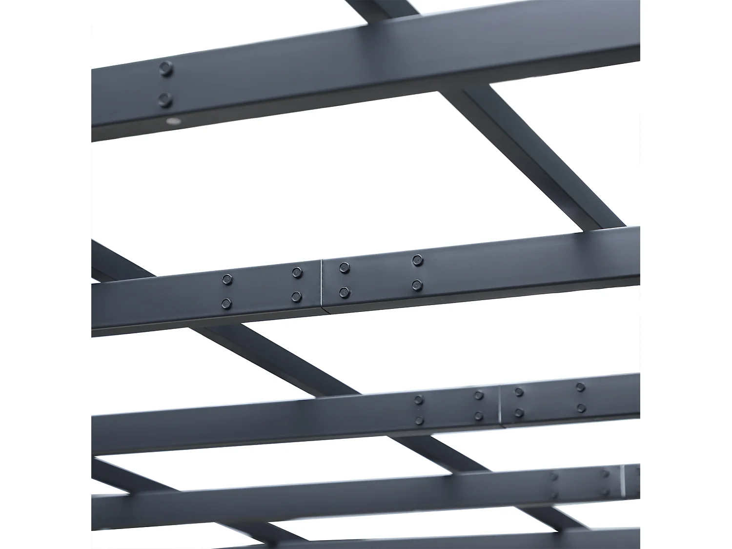 Pergola da giardino 3x3m decorabile con rampicanti nero