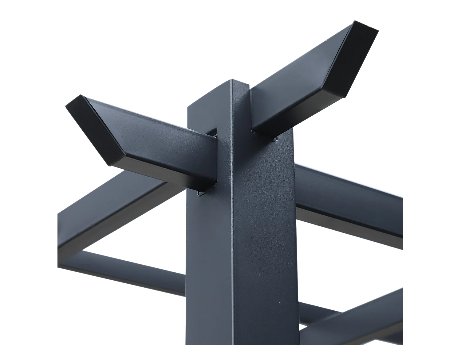 Pergola da giardino 3x3m decorabile con rampicanti nero