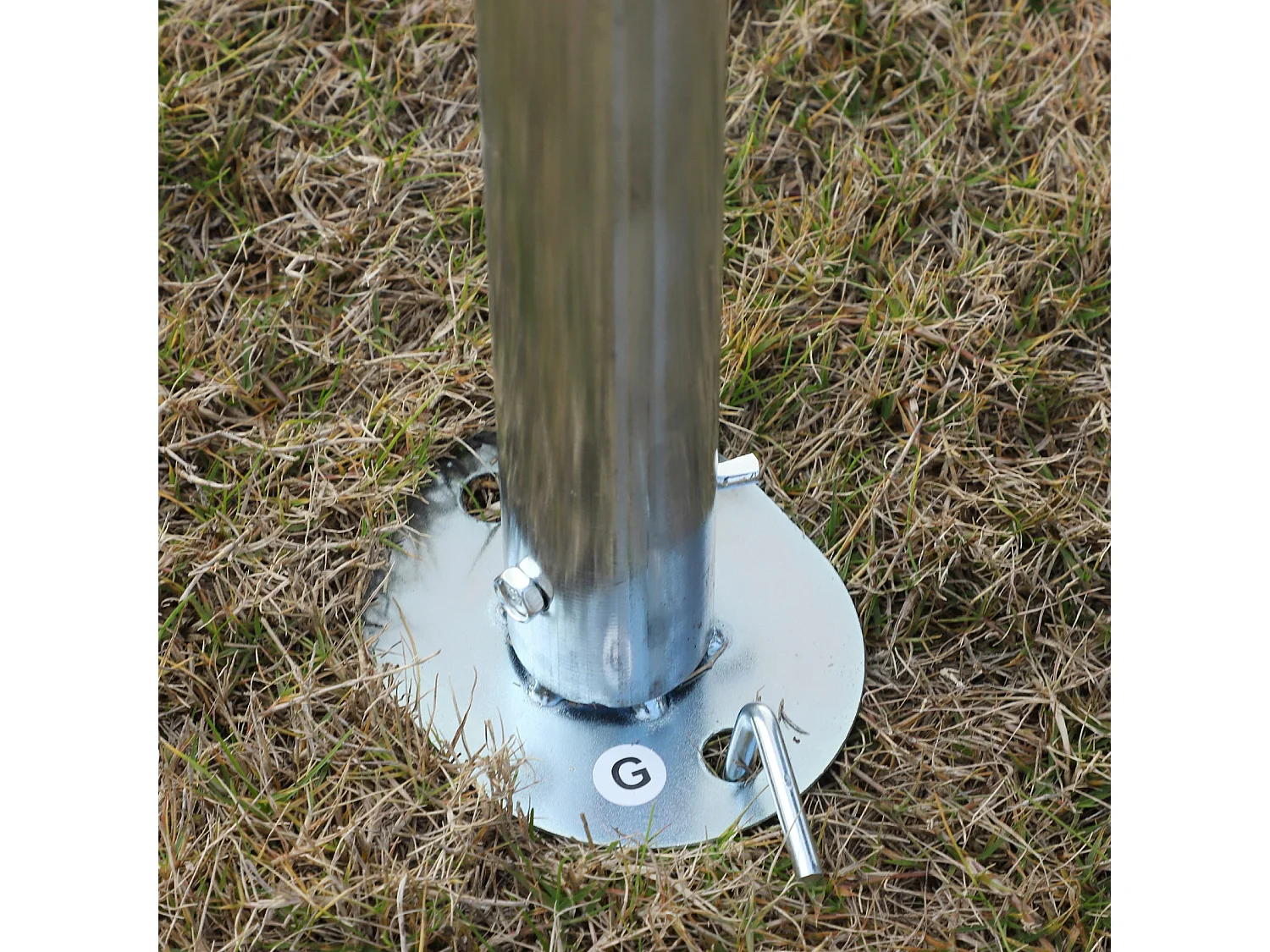 Gazebo auto 5.95x2.94m in acciaio con kit montaggio bianco