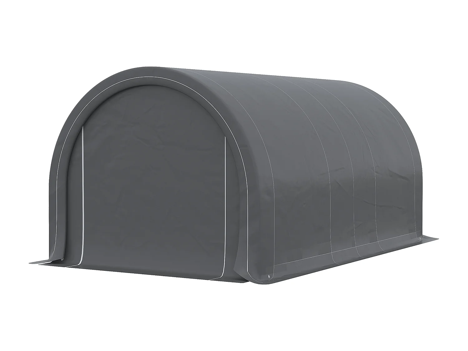 Tendone per auto e attrezzi in acciaio zincato e pe grigio