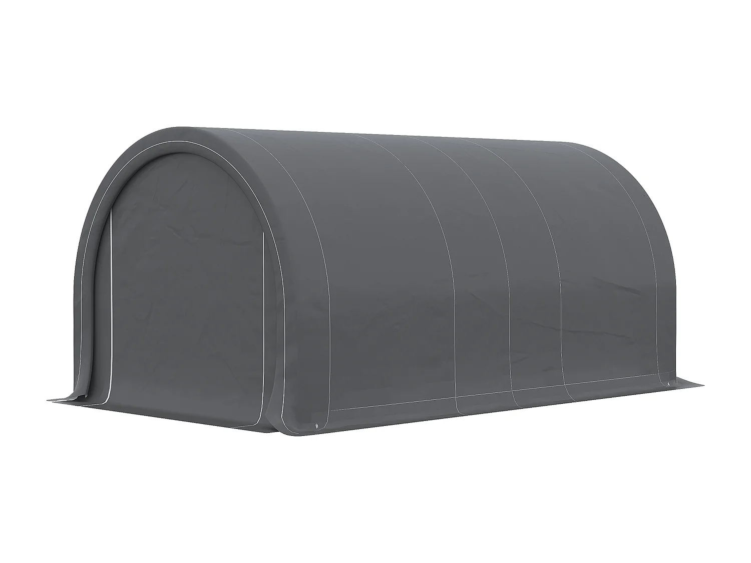 Tendone per auto e attrezzi in acciaio zincato e pe grigio