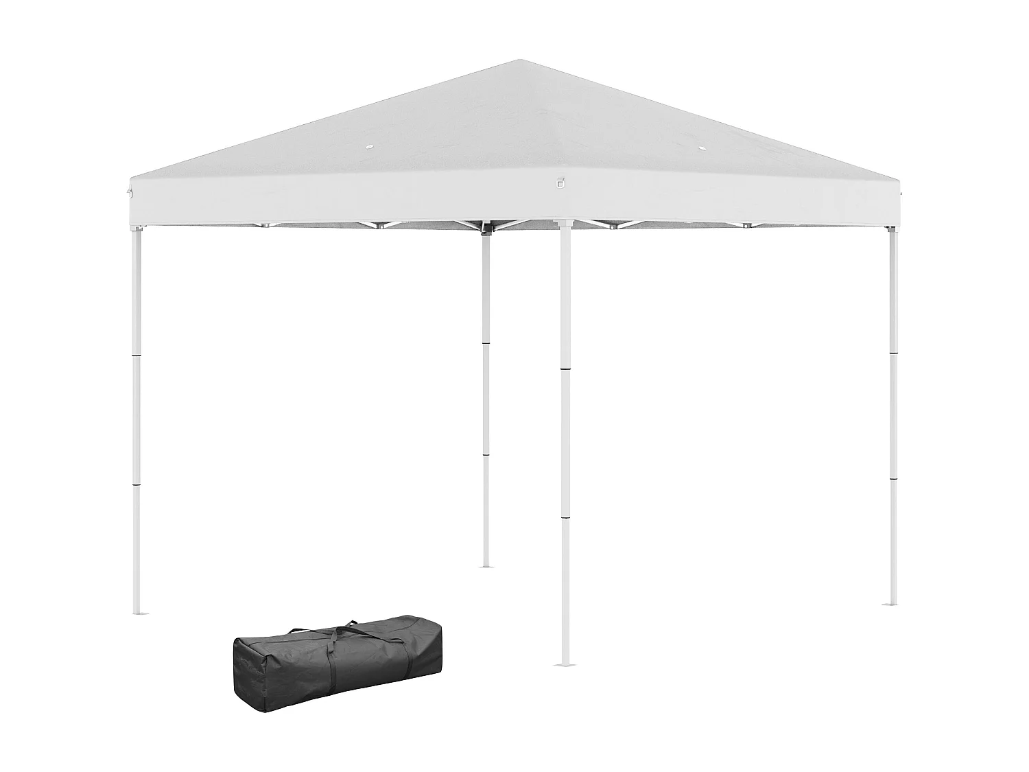 Gazebo pieghevole 2.5 x 2.5m in acciaio e tessuto oxford