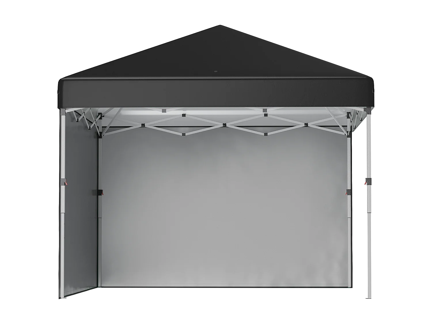 Gazebo 3x3 pieghevole ad altezza regolabile con 2 pareti