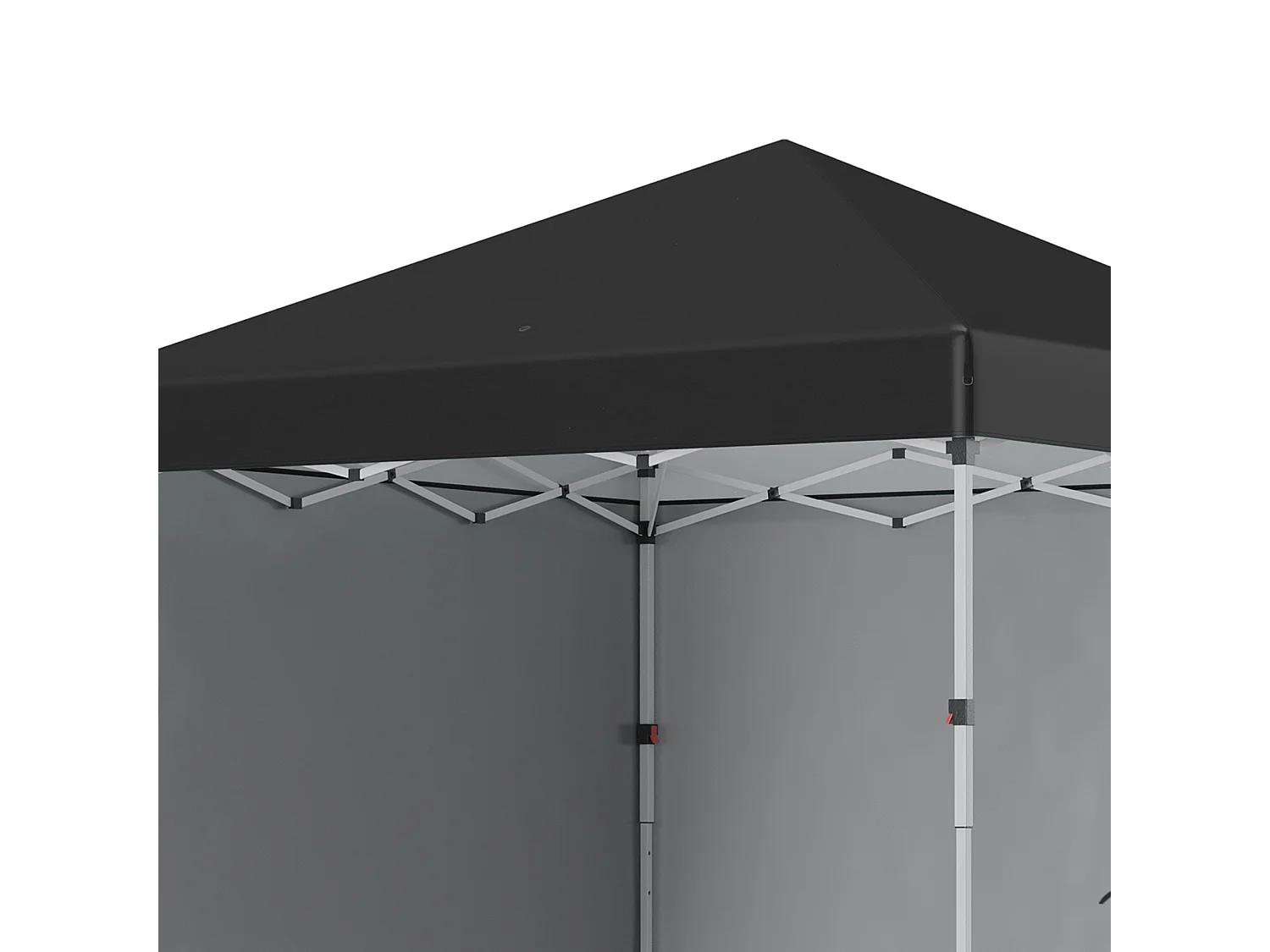 Gazebo 3x3 pieghevole ad altezza regolabile con 2 pareti