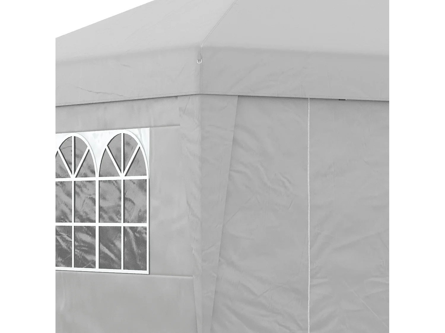 Gazebo pieghevole 3x3 m ad altezza regolabile grigio chiaro