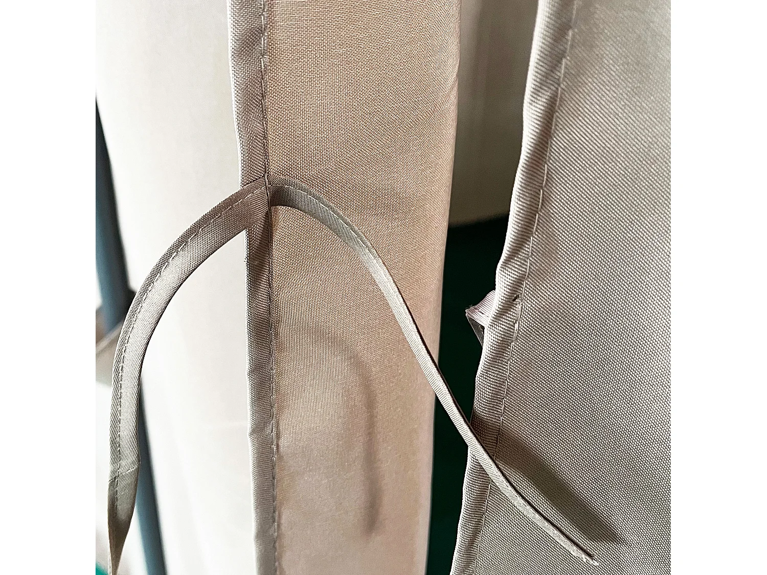 Gazebo da giardino 4x3m con 6 tende in poliestere beige