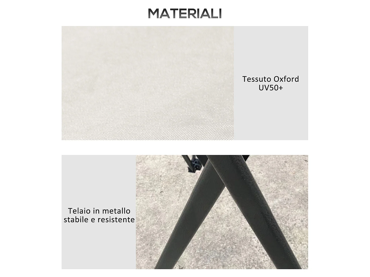 Gazebo pieghevole 4x4 con fori di drenaggio e zanzariere bianco crema