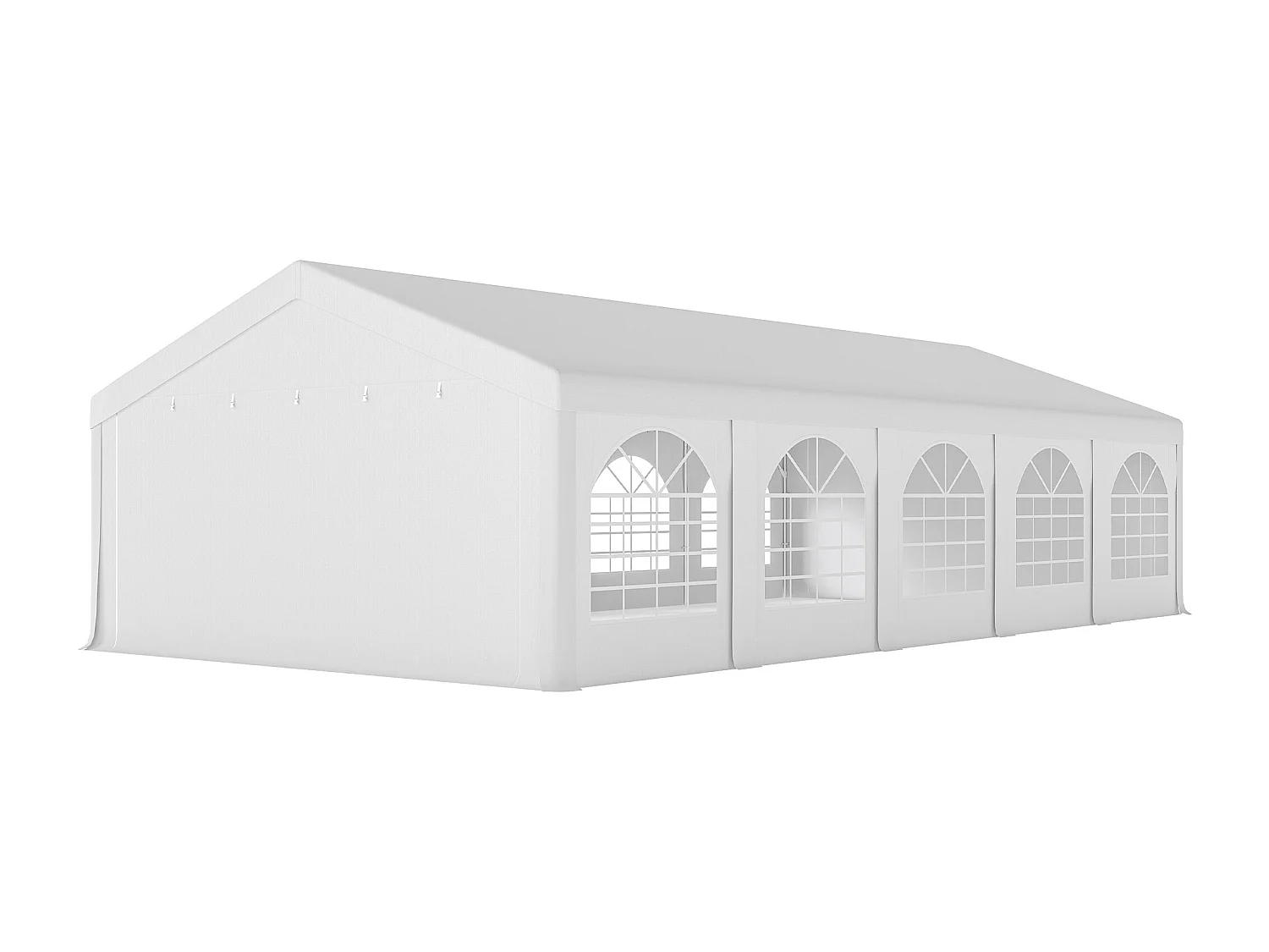 Tendone per feste con pareti rimovibili in pe bianco