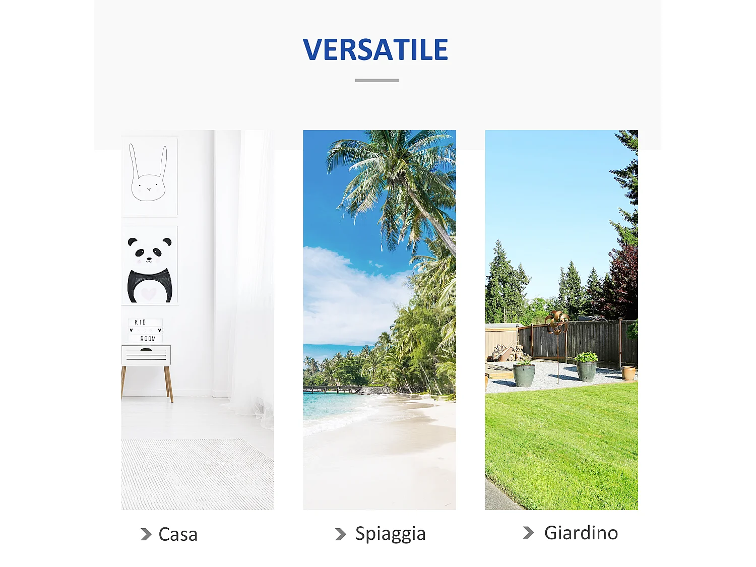 Amaca da giardino large in cotone e poliestere multicolore