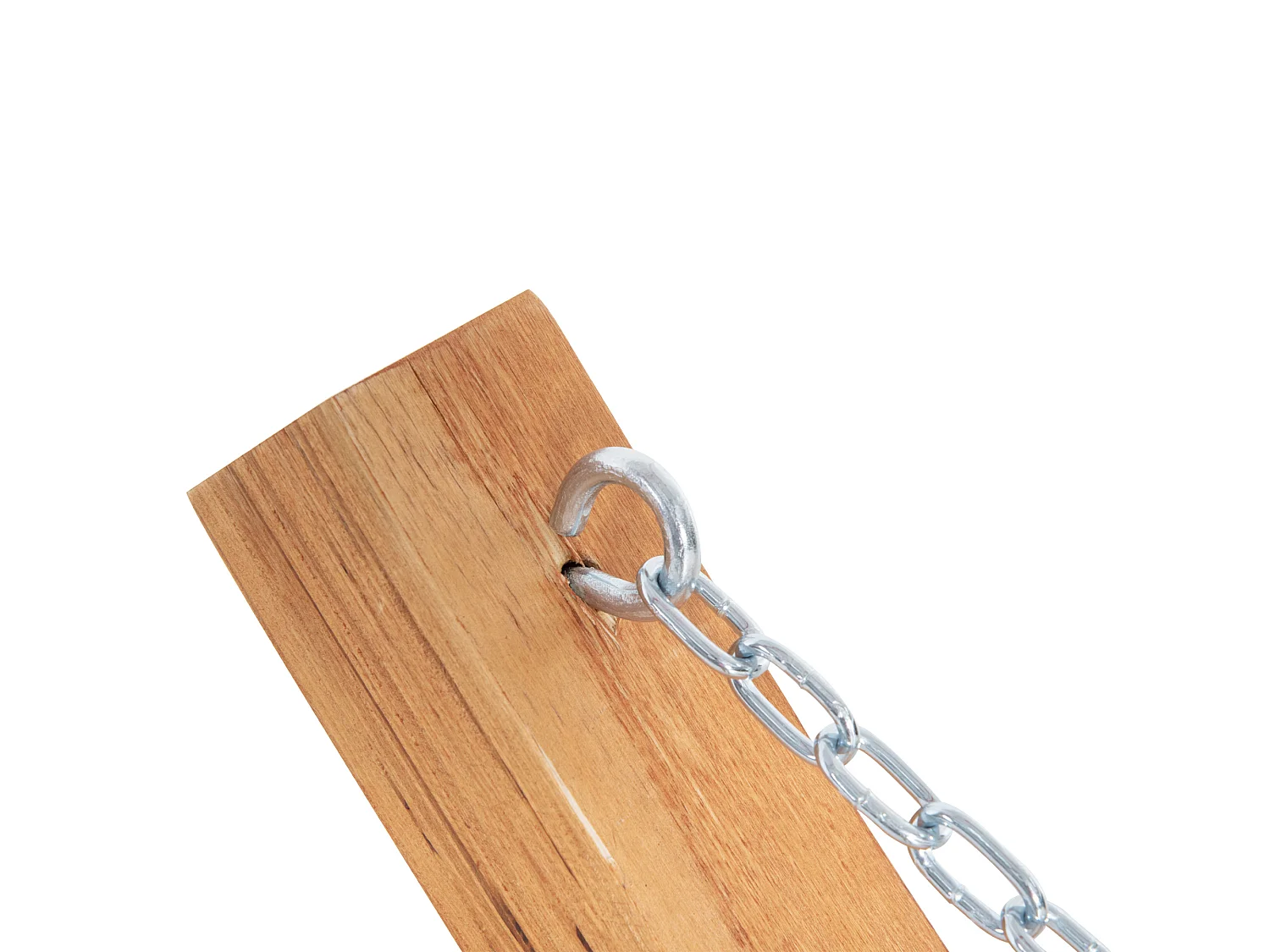 Amaca da giardino supporto in legno e cotone bianca