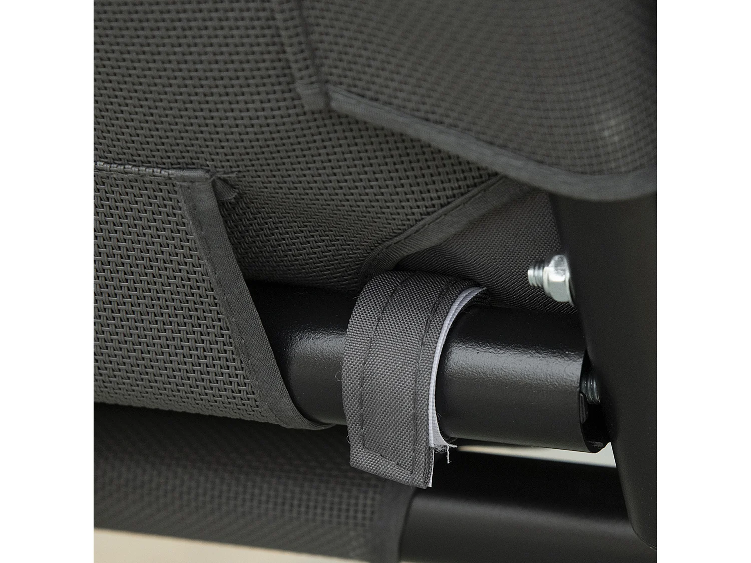 Dondolo 2 posti con tettuccio regolabile 144x117x173 cm grigio