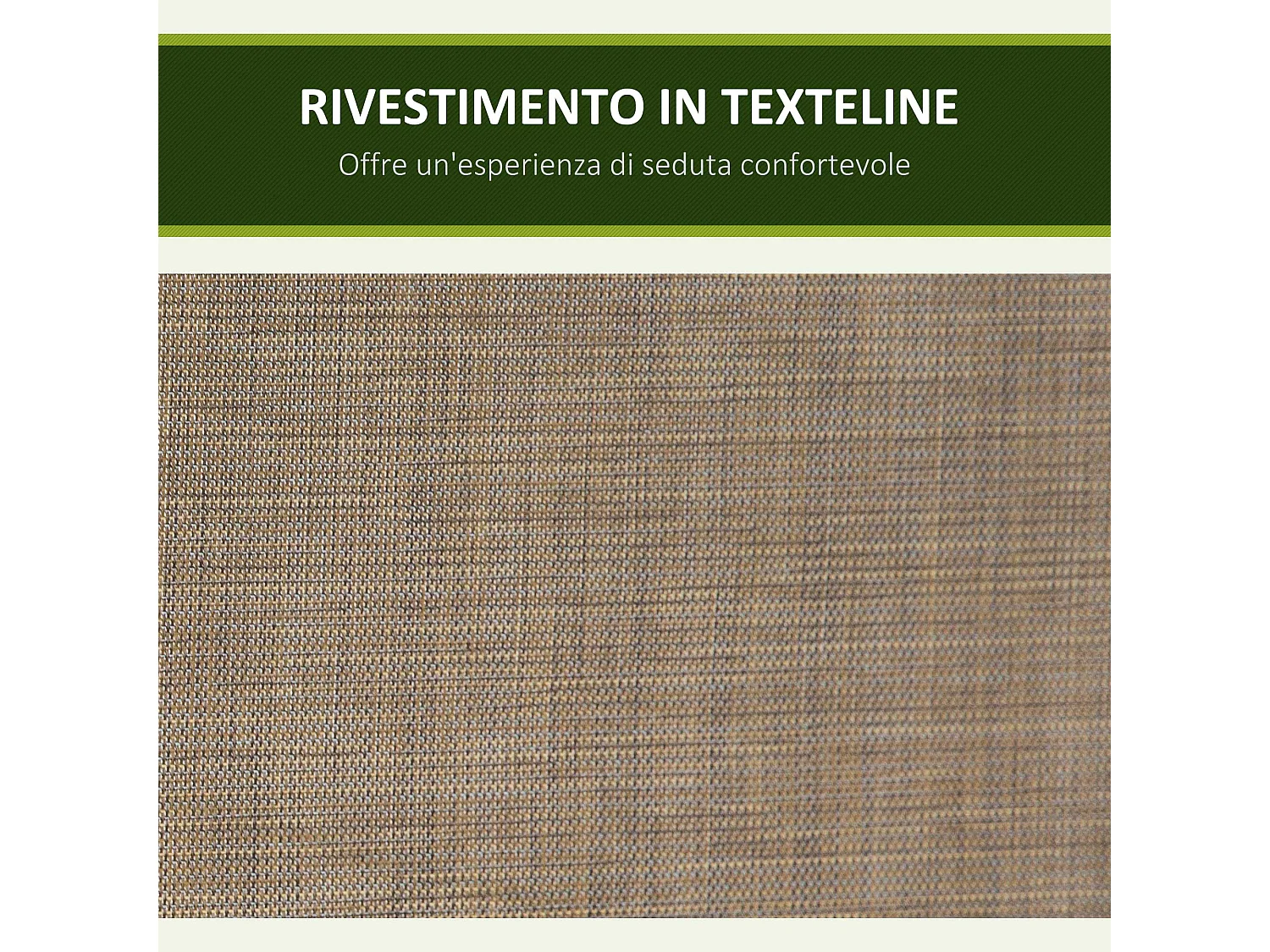 Dondolo 3 Posti da Giardino con Tettuccio Regolabile e Tasche Portaoggetti