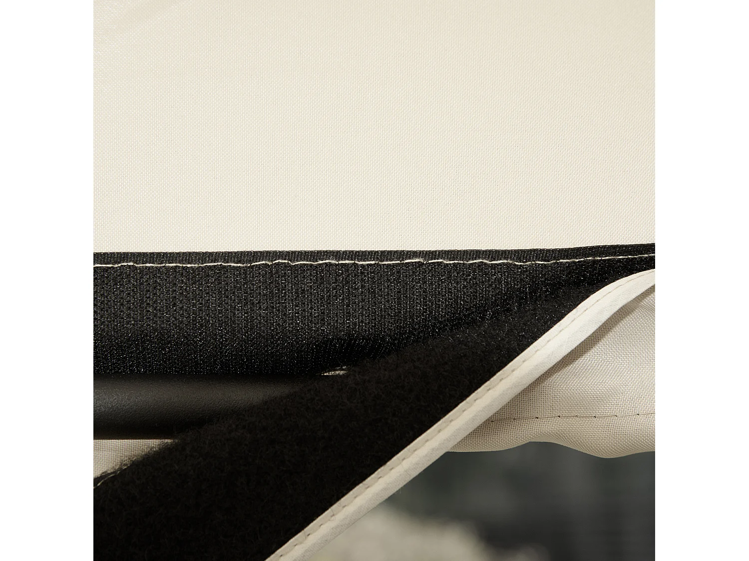 Dondolo a 2 posti da giardino tettuccio regolabile beige