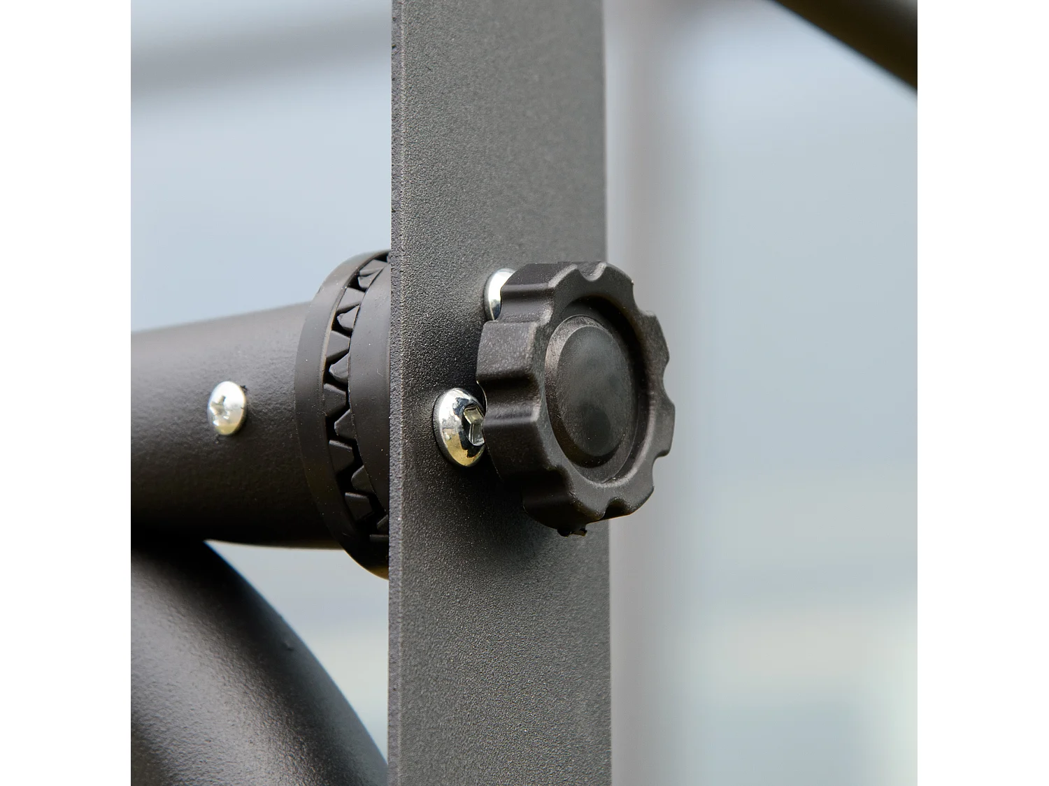 Dondolo a 2 posti da giardino tettuccio regolabile beige