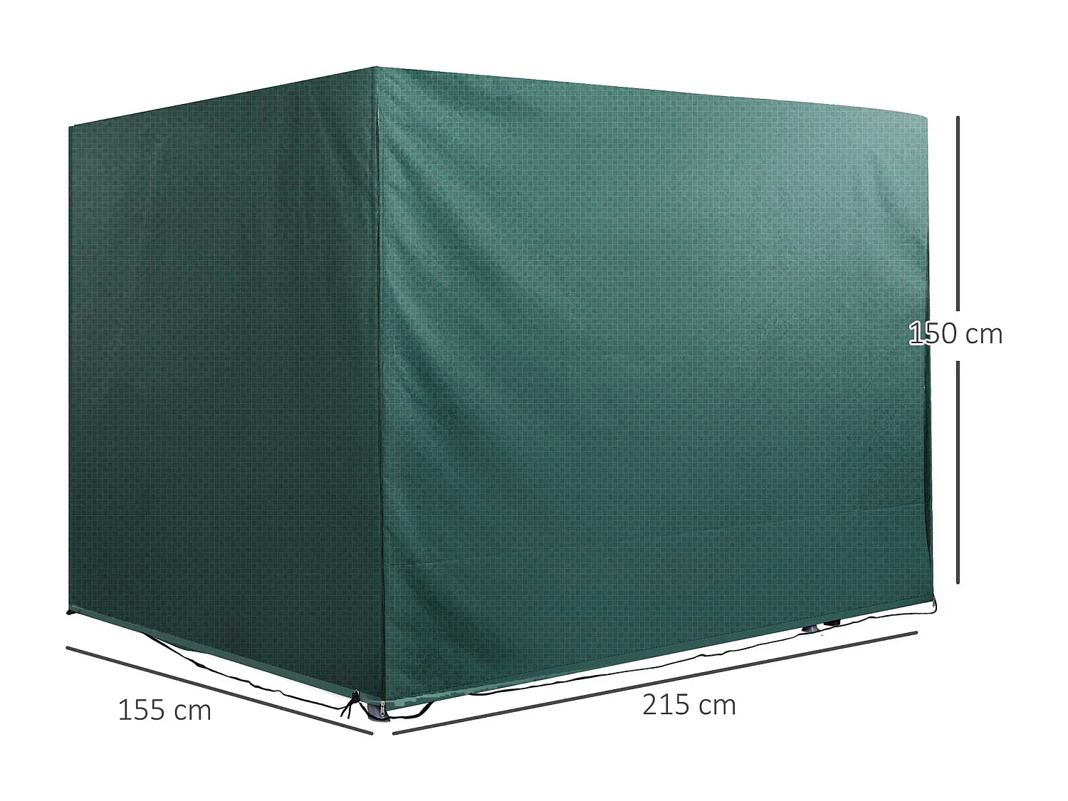 Copertura Impermeabile per Dondolo da Giardino Anti UV Anti Muffa in PE con Fissaggio