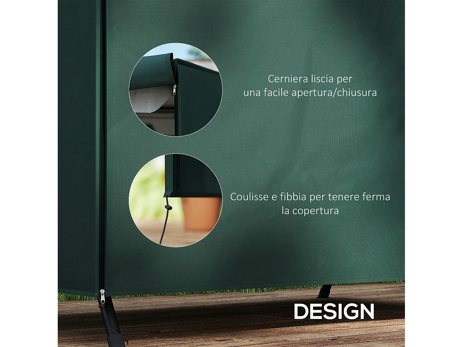 Telo Copertura Impermeabile per Dondolo Antivento Antigraffio in Oxford con Rivestimento PVC