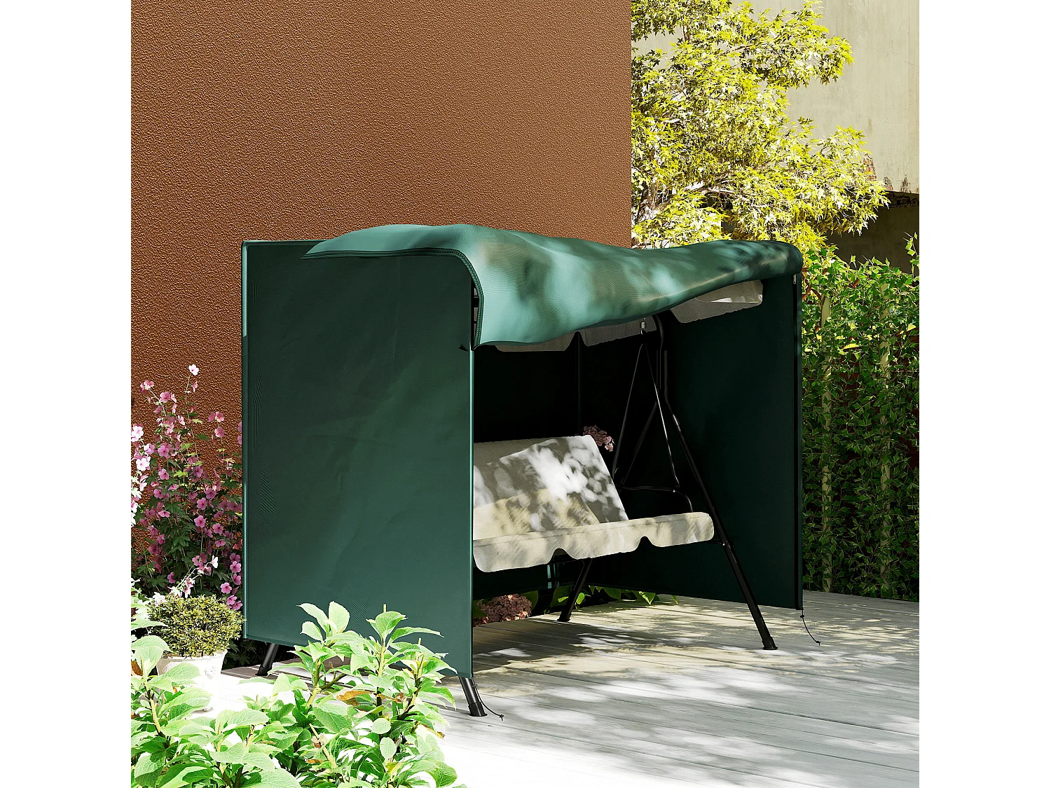 Telo Copertura Impermeabile per Dondolo Antivento Antigraffio in Oxford con Rivestimento PVC