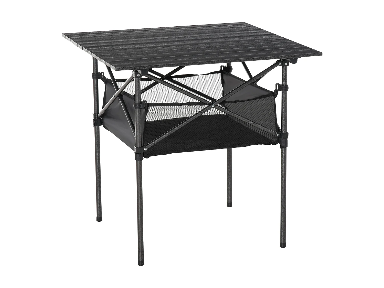 Tavolo da campeggio pieghevole e salvaspazio con borsa da viaggio