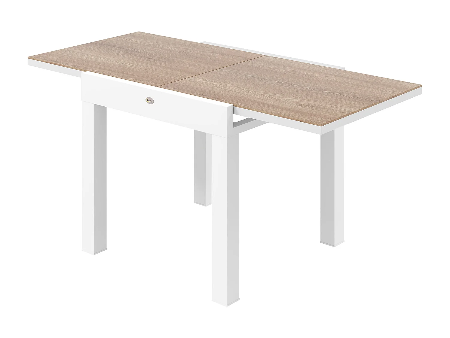 Tavolo da giardino allungabile 80-160 cm da 4-6 posti bianco