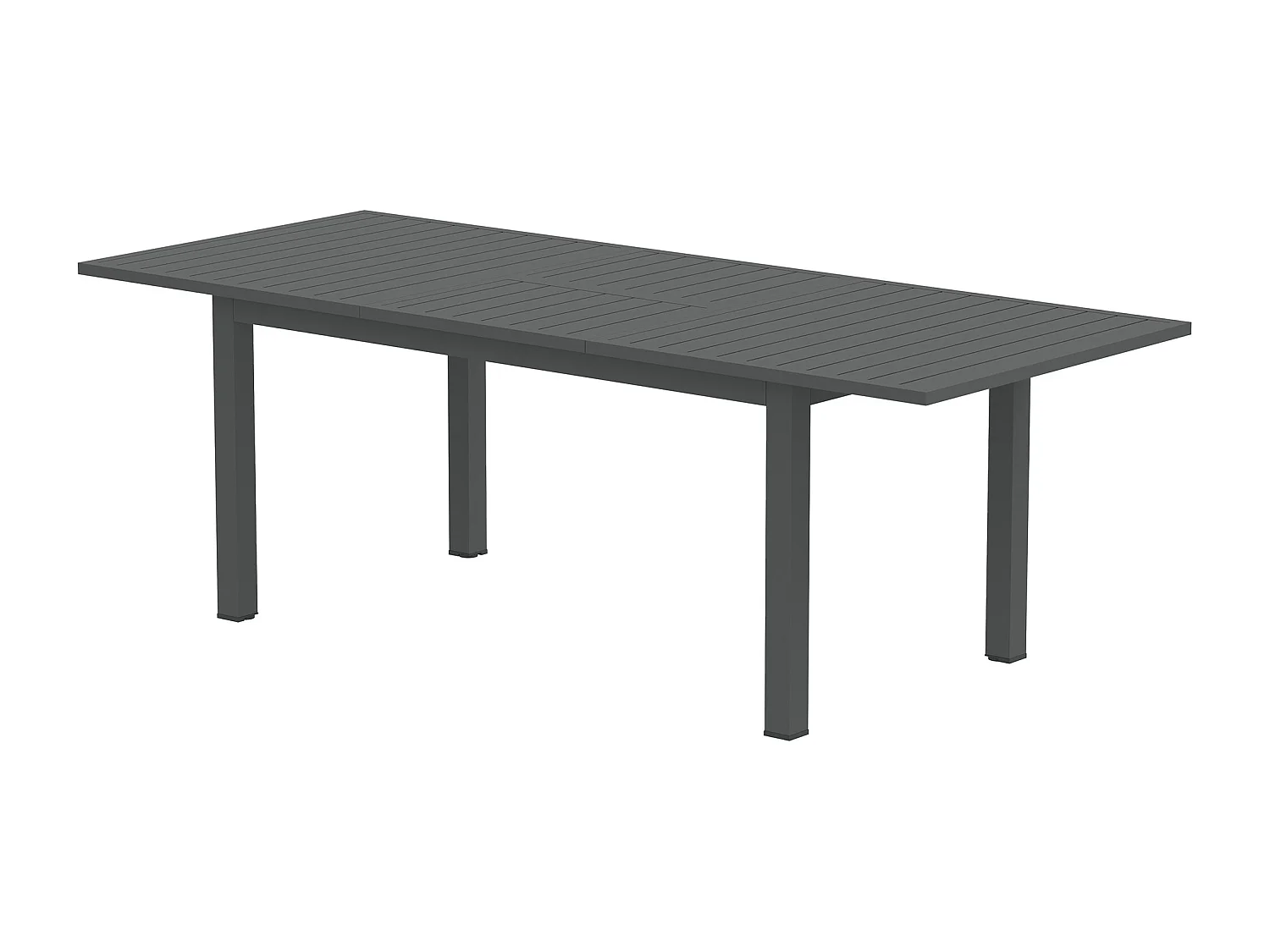 Tavolo allungabile da giardino 160-220 cm per 6-8 persone grigio