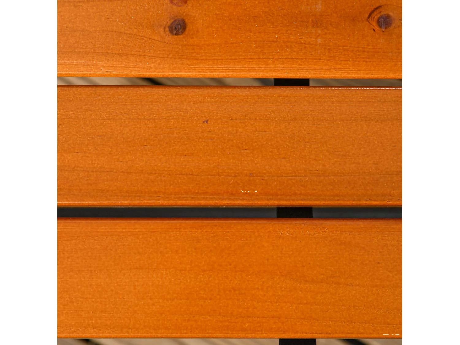 Panchina da giardino 2 posti in legno e alluminio colore teak