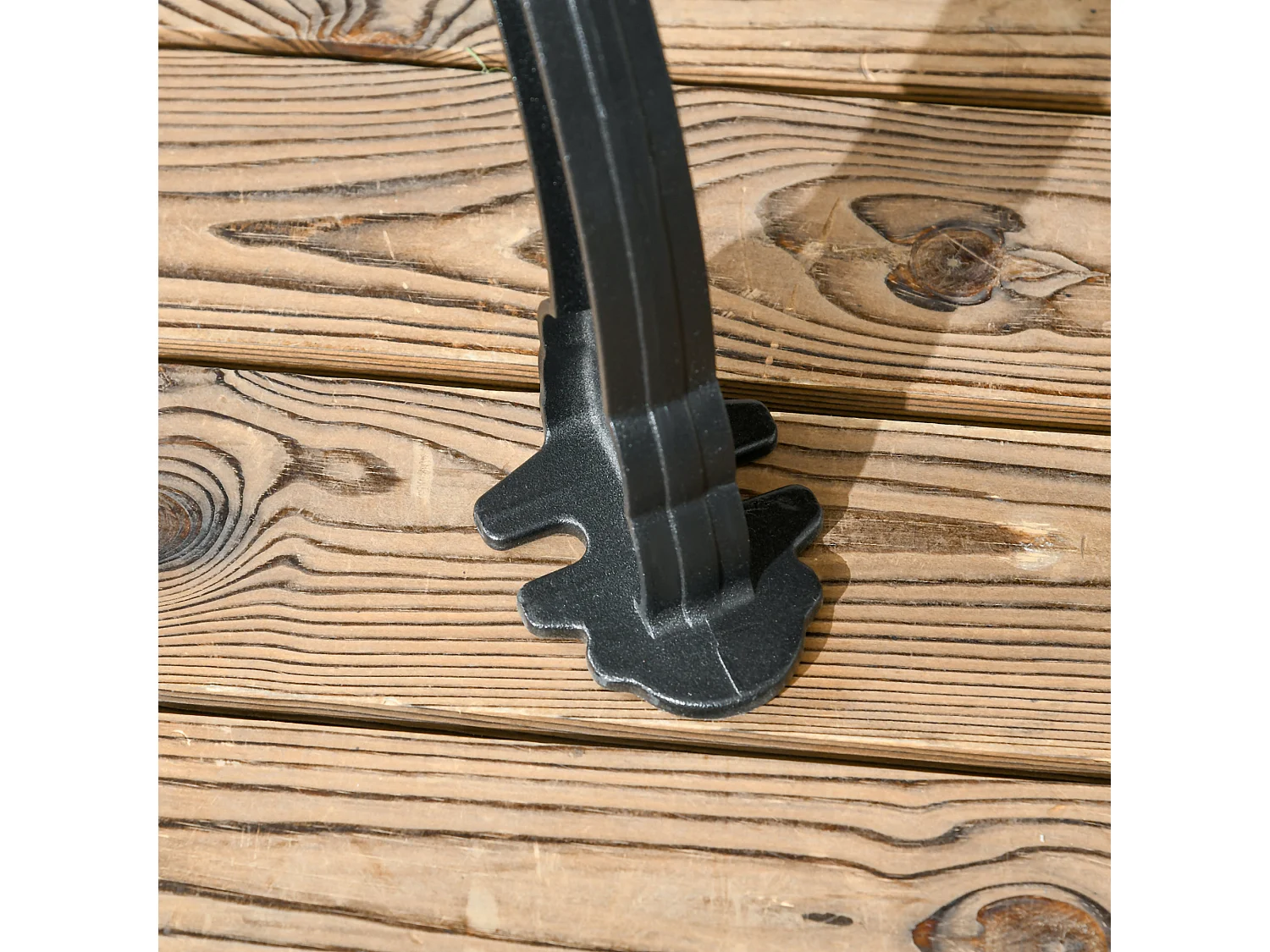 Panchina da giardino 2 posti in legno e alluminio colore teak